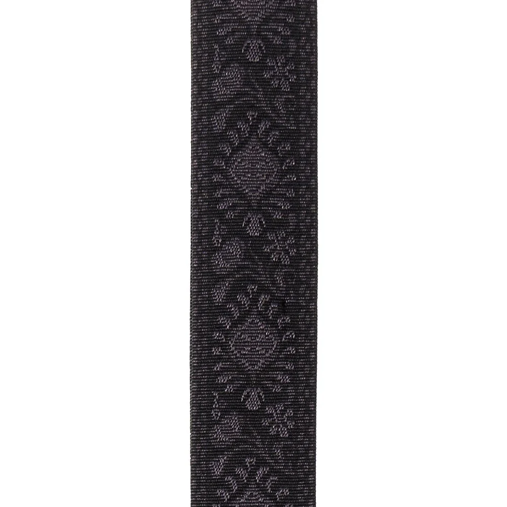 D'Addario Accessories - Woven Guitar Strap, Monterey Black Tubular - 50TB01 - Image 2