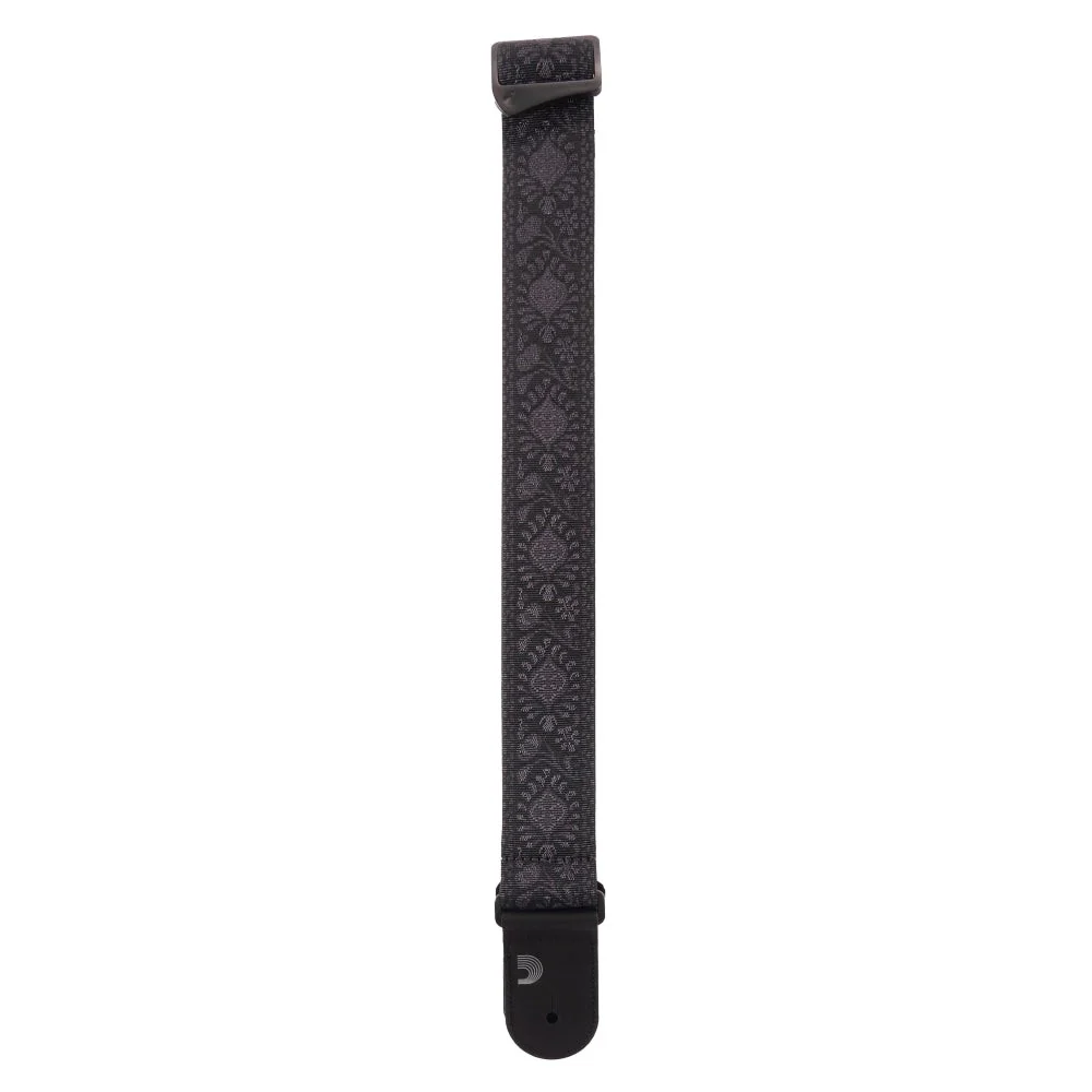 D'Addario Accessories - Woven Guitar Strap, Monterey Black Tubular - 50TB01 - Image 3