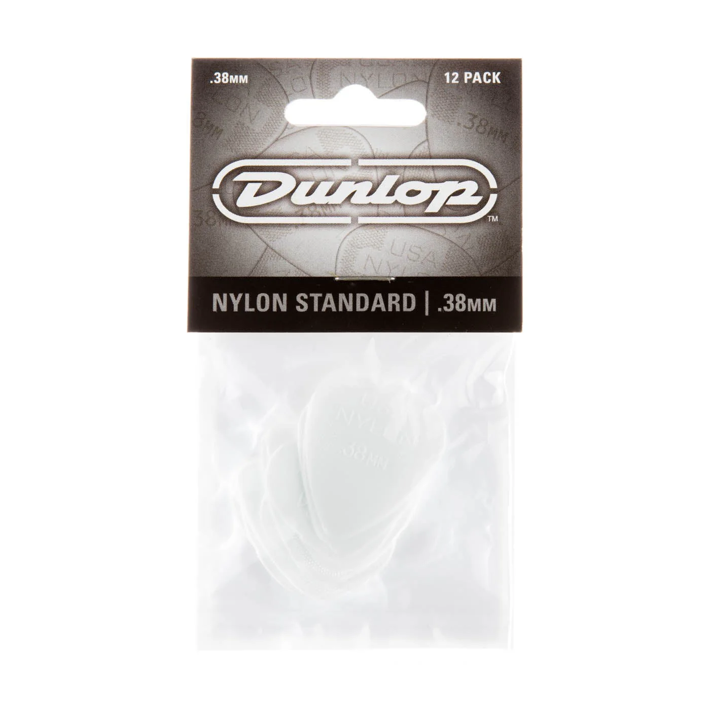 Dunlop - 0.38mm Nylon Guitar Pick (12/bag) 44P-38 - Image 3
