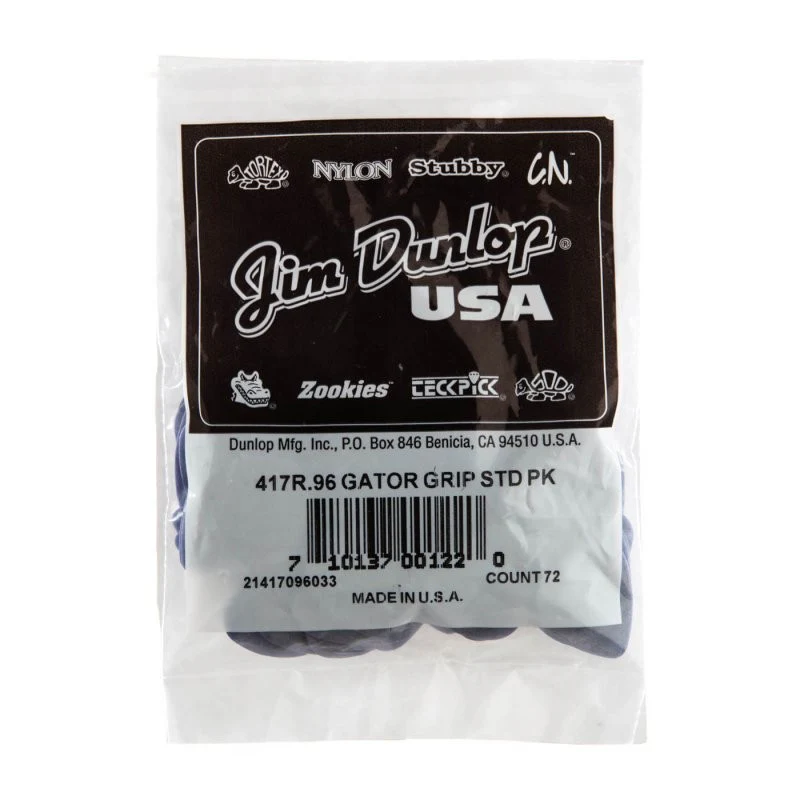 Dunlop - 0.96mm Gator Grip Guitar Pick (72/bag) - 417R-96