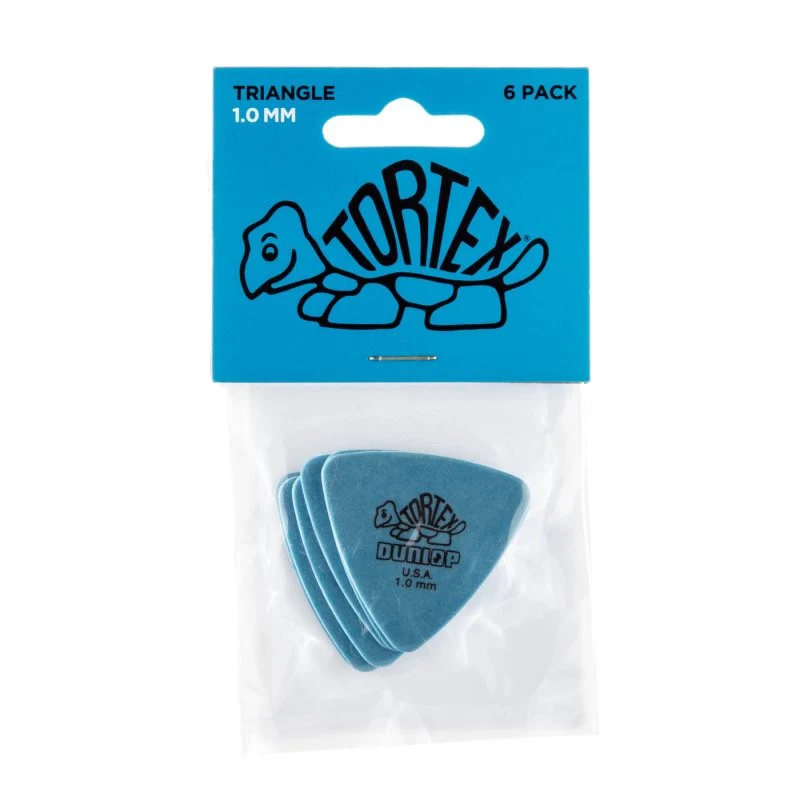 Dunlop - Blue 1.0mm Tortex® Triangle Guitar Pick (6/pack) - 431P1.0 - Image 3