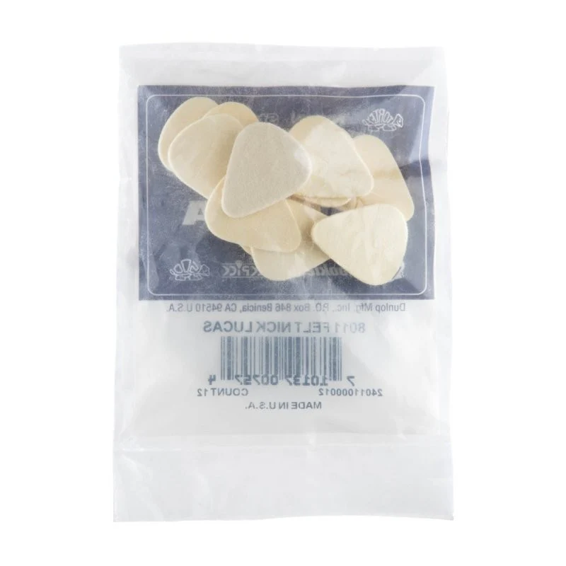 Dunlop - Felt Picks Nick Lucas, Natural, 3.2mm, 12/Bag - 8011 - Image 3