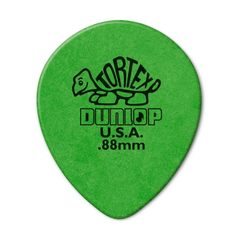 Dunlop - Green 0.88mm Tortex® Teardrop Guitar Pick (72/pack) - 413R-88 - Image 5