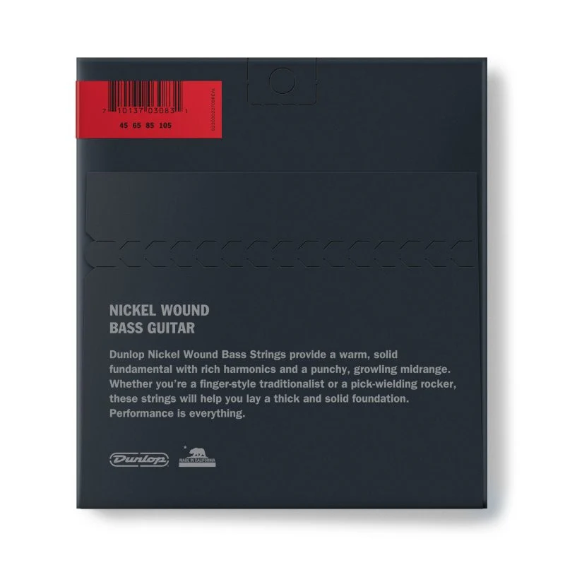 Dunlop - Nickel Wound Bass Strings - Medium - .045–.105 - 4 Strings / Set - DBN45105 - Image 2
