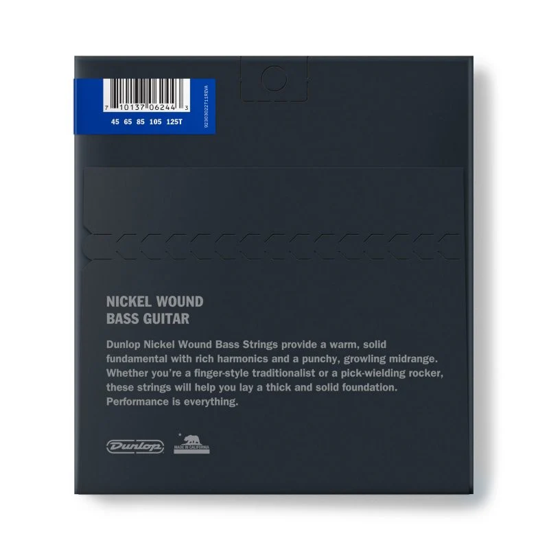 Dunlop - Nickel Wound Bass Strings w/ Tapered B - Medium - .045–.125 - 5 Strings/Set - DBN45125T - Image 2