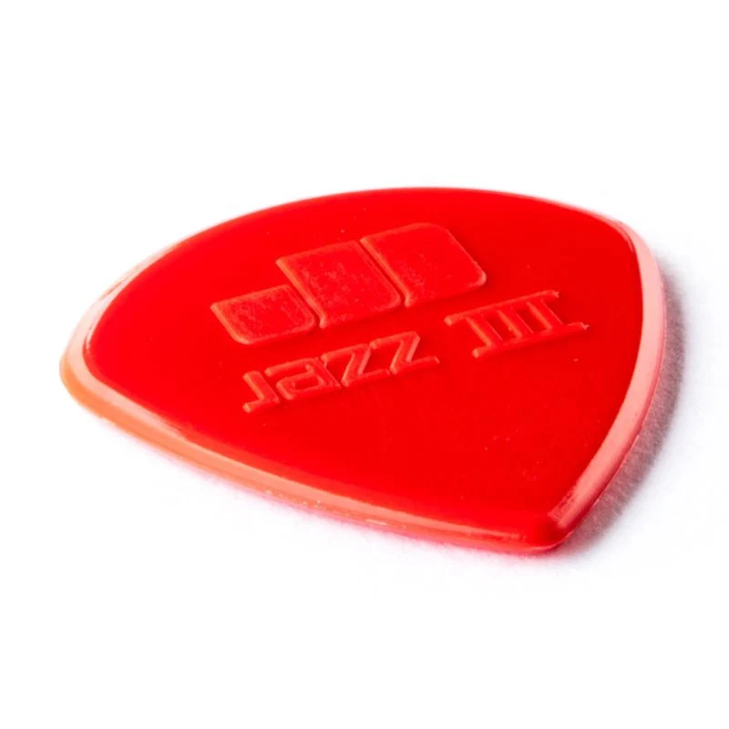 Dunlop - Red Nylon Jazz III Guitar Pick (24/bag) - 47R3N - Image 2