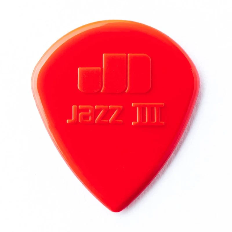 Dunlop - Red Nylon Jazz III Guitar Pick (24/bag) - 47R3N - Image 5