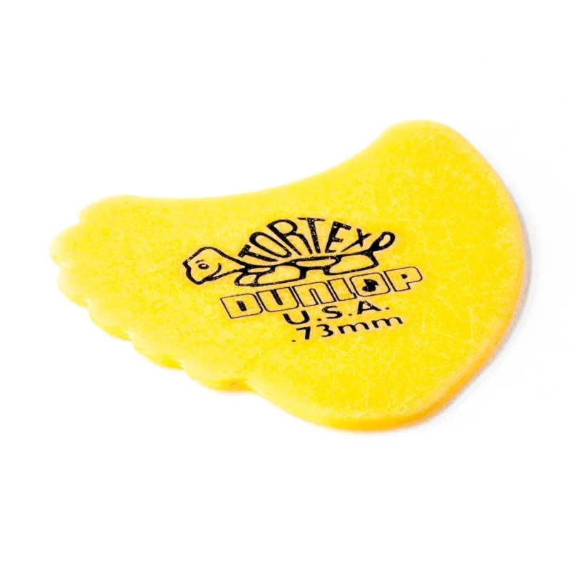 Dunlop - Yellow 0.73mm Tortex® Fin Guitar Pick (72/bag) - 414R-73 - Image 2
