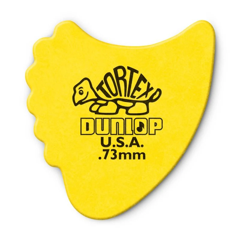 Dunlop - Yellow 0.73mm Tortex® Fin Guitar Pick (72/bag) - 414R-73 - Image 5