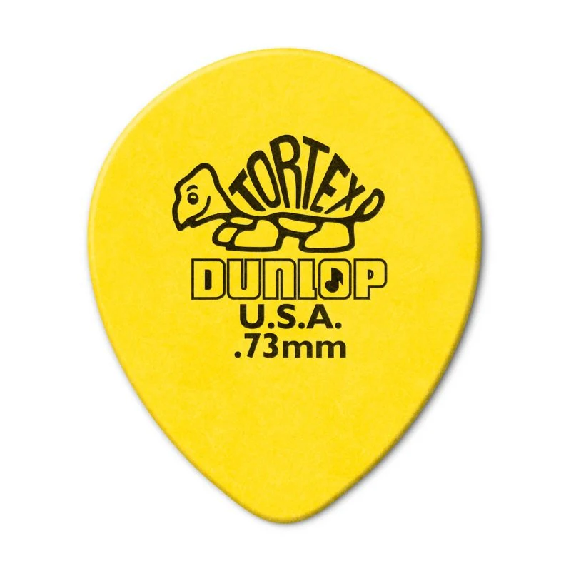 Dunlop - Yellow 0.73mm Tortex® Teardrop Guitar Pick (72/pack) - 413R-73 - Image 5