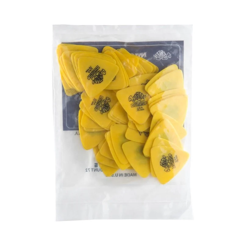 Dunlop - Yellow 0.73mm Tortex® Triangle Guitar Pick (72/bag) - 431R-73 - Image 4
