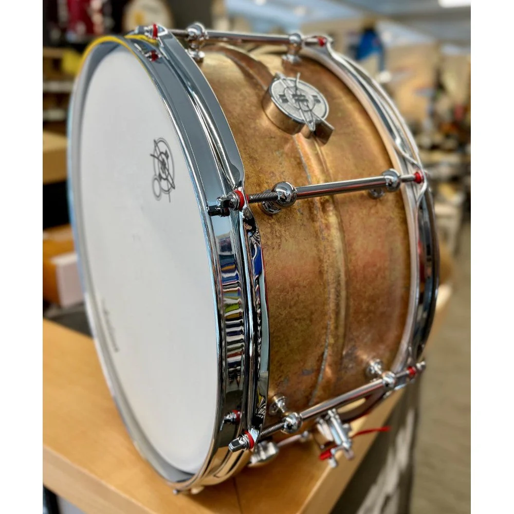Dunnett - Classic Model 2N Antique Brass Snare 6.5x14 65142N-AB - Image 4