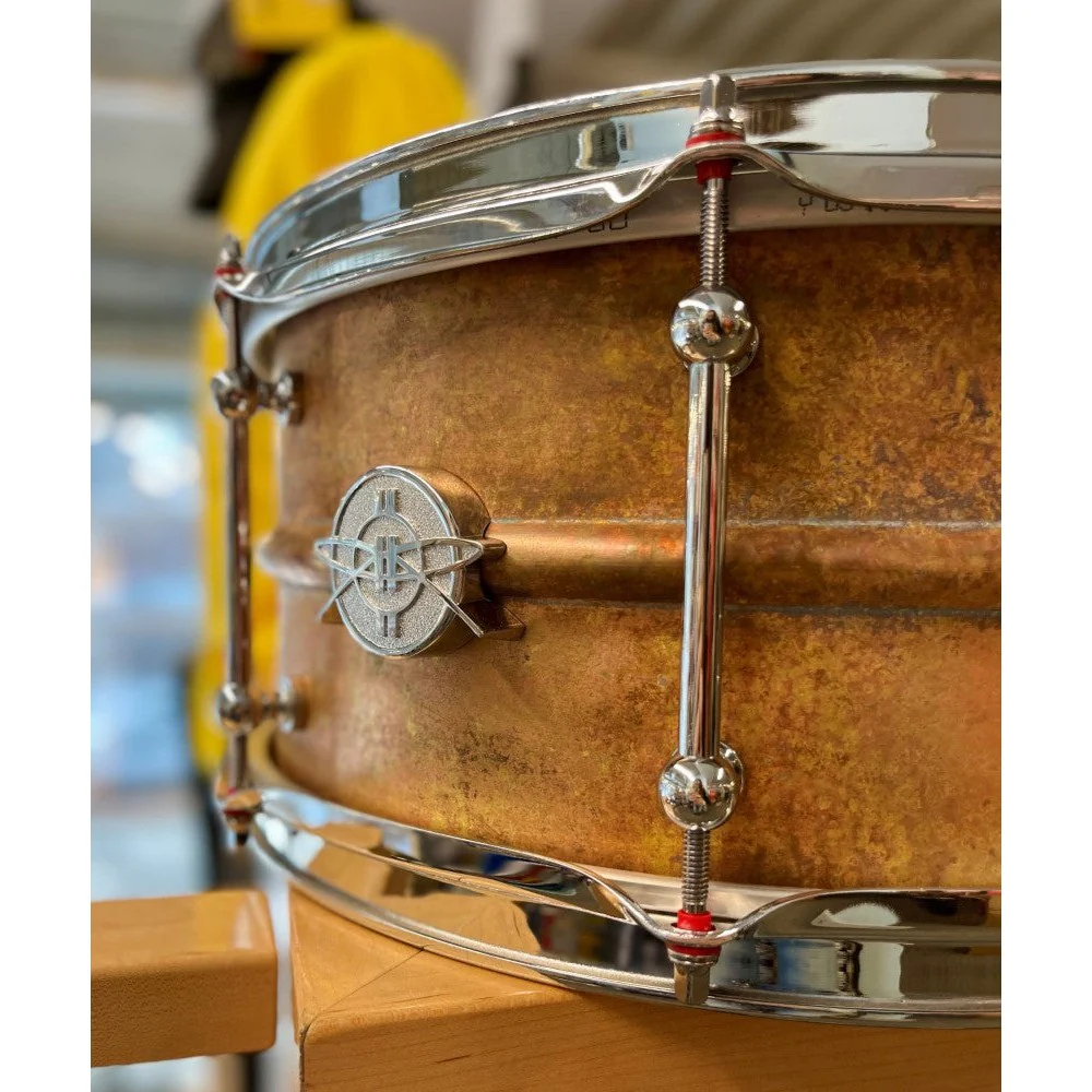 Dunnett - Classic Model 2N Antique Brass Snare 6.5x14 65142N-AB - Image 5