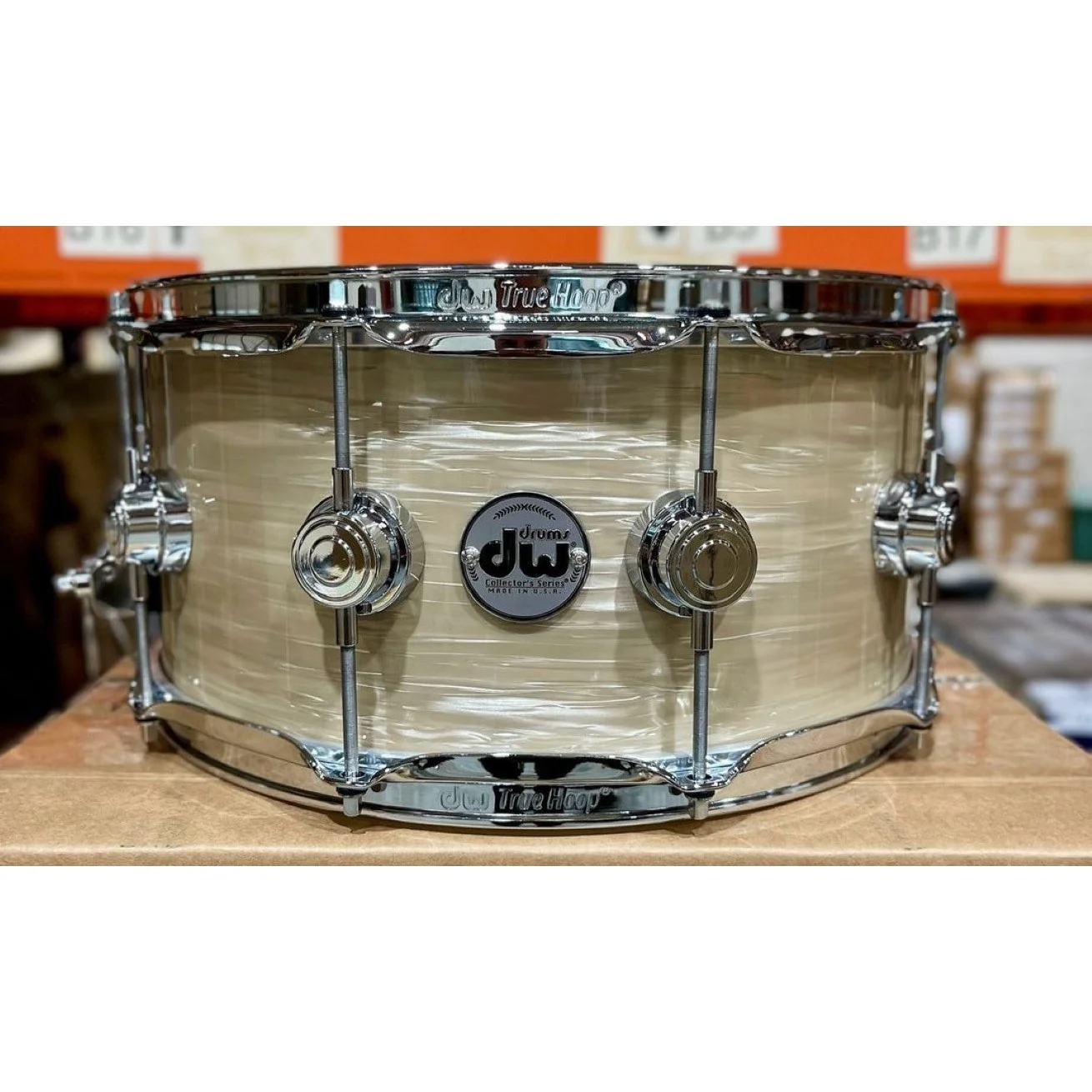 DW Drums - Collector's Series Snare 6.5x14 Creme Oyster - Image 2