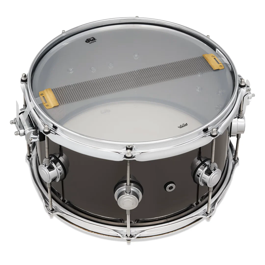 DW Drums - Collector's Series Snare 7x13 Black Nickel Over Brass DRVB0713SVC - Image 4