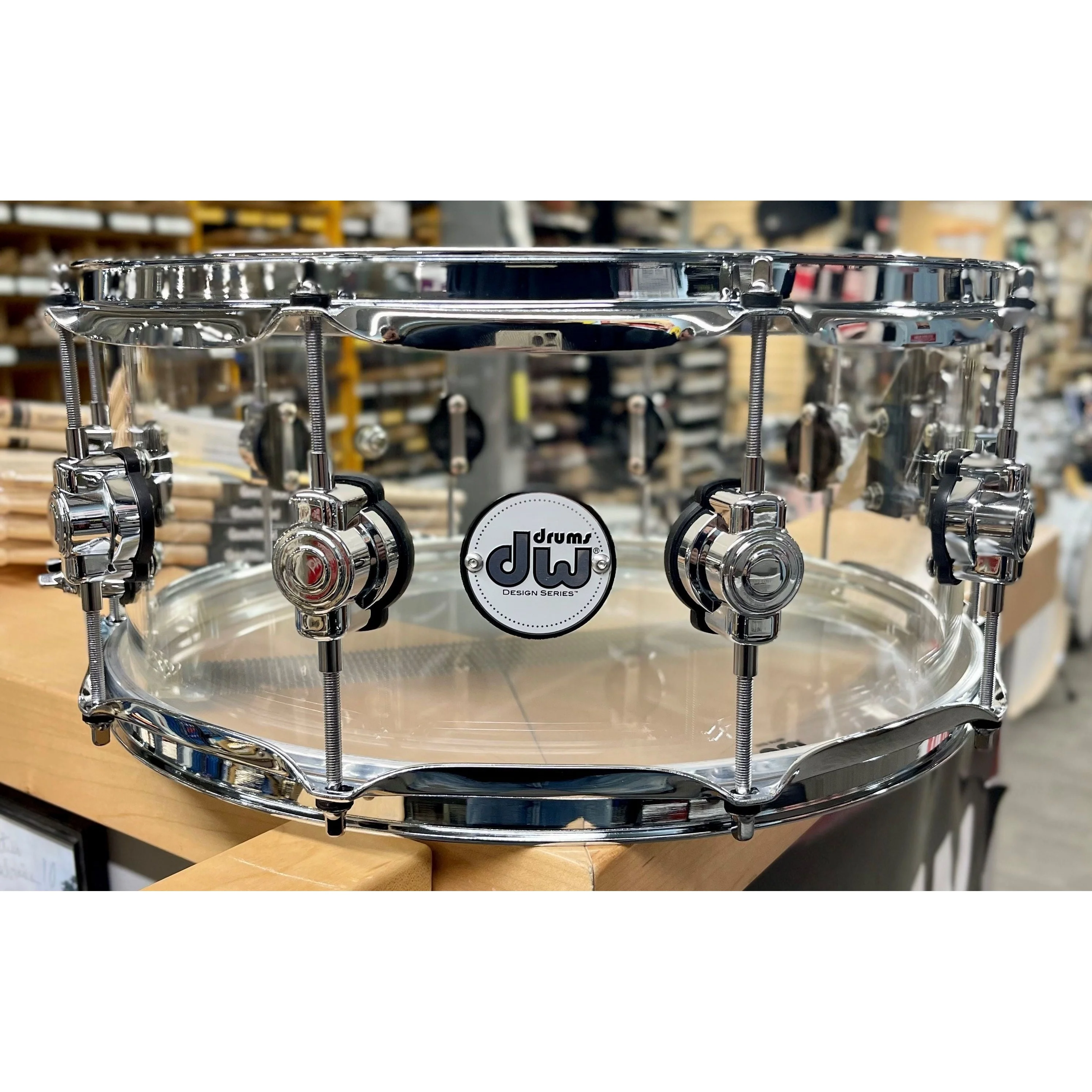 DW Drums - Design Series Seamless Acrylic Snare 6x14 DDAC0614SSCL