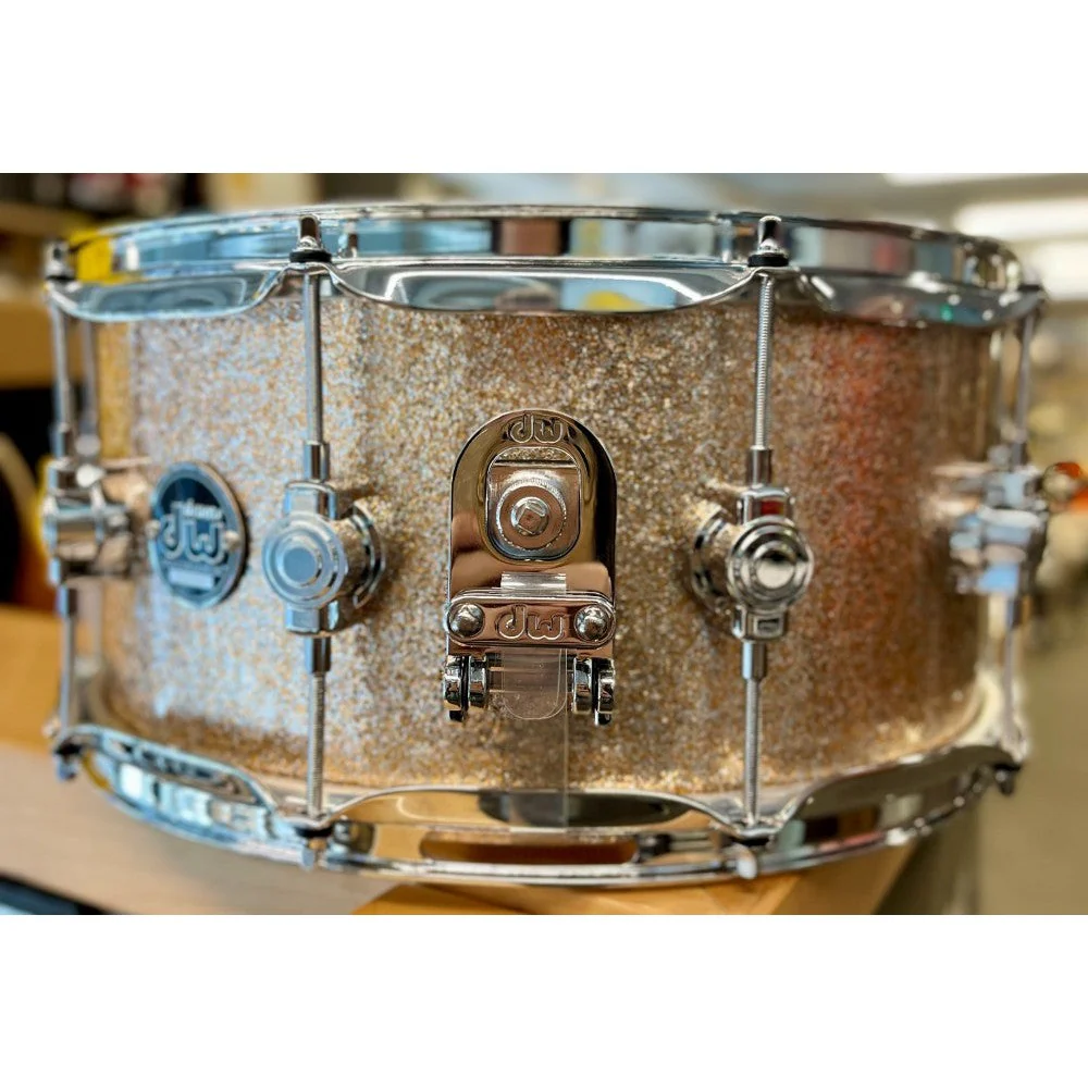 DW Drums - Performance Series Maple Snare 6.5x14 Bermuda Sparkle DRPF6514SSBR - Image 2