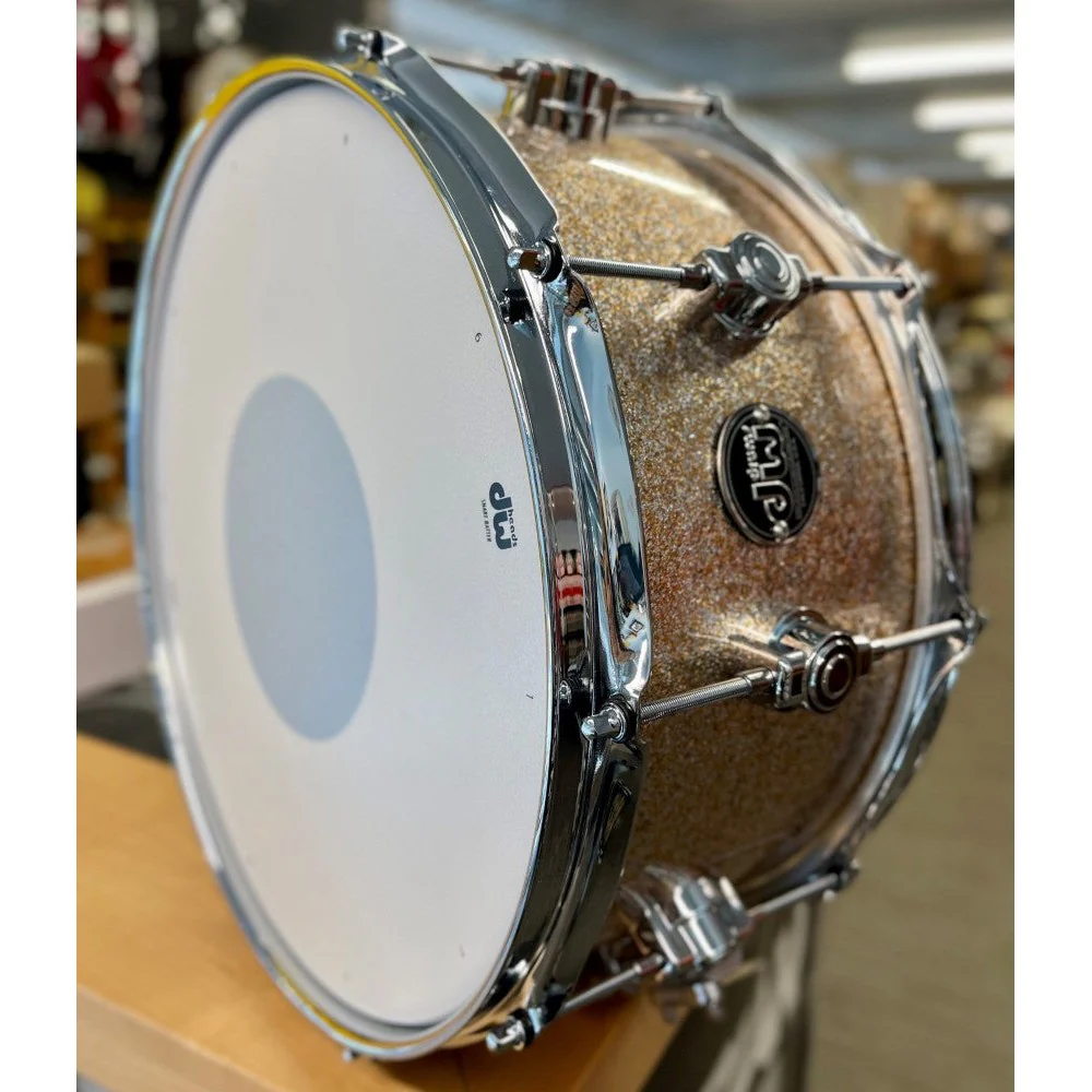 DW Drums - Performance Series Maple Snare 6.5x14 Bermuda Sparkle DRPF6514SSBR - Image 4