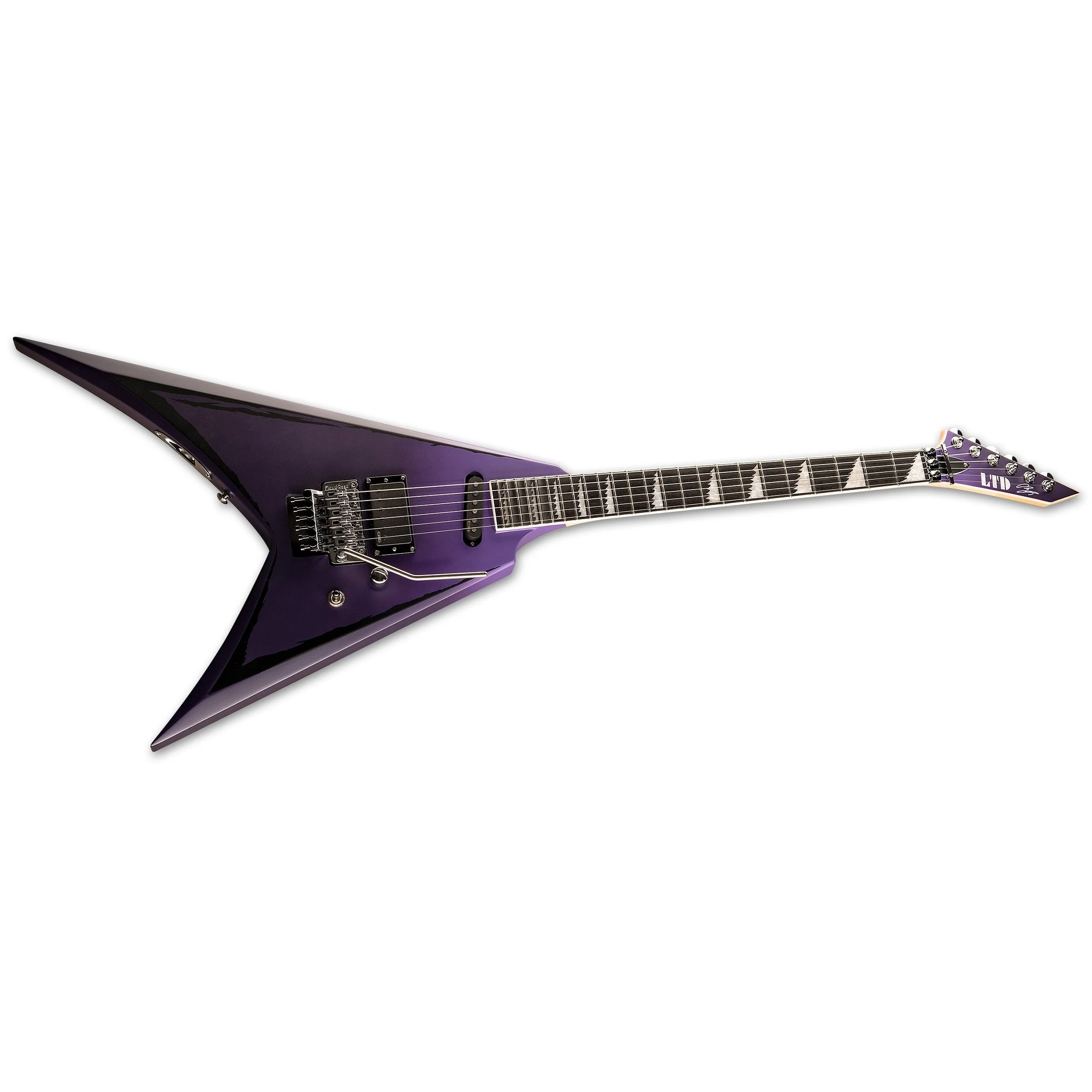 ESP - LTD Alexi Ripped Purple Fade Satin with Ripped Pinstripes - Image 2