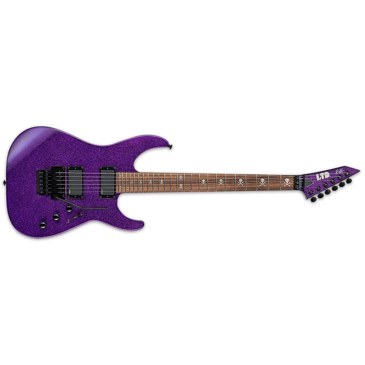 ESP - LTD KH-602 Kirk Hammett Signature Series Purple Sparkle w/case - Image 4