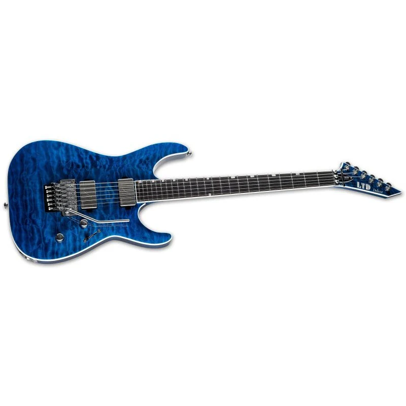 ESP - LTD - MH-1000 Electric Guitar, Black Ocean - LMH1000QMBLKOC - Image 3