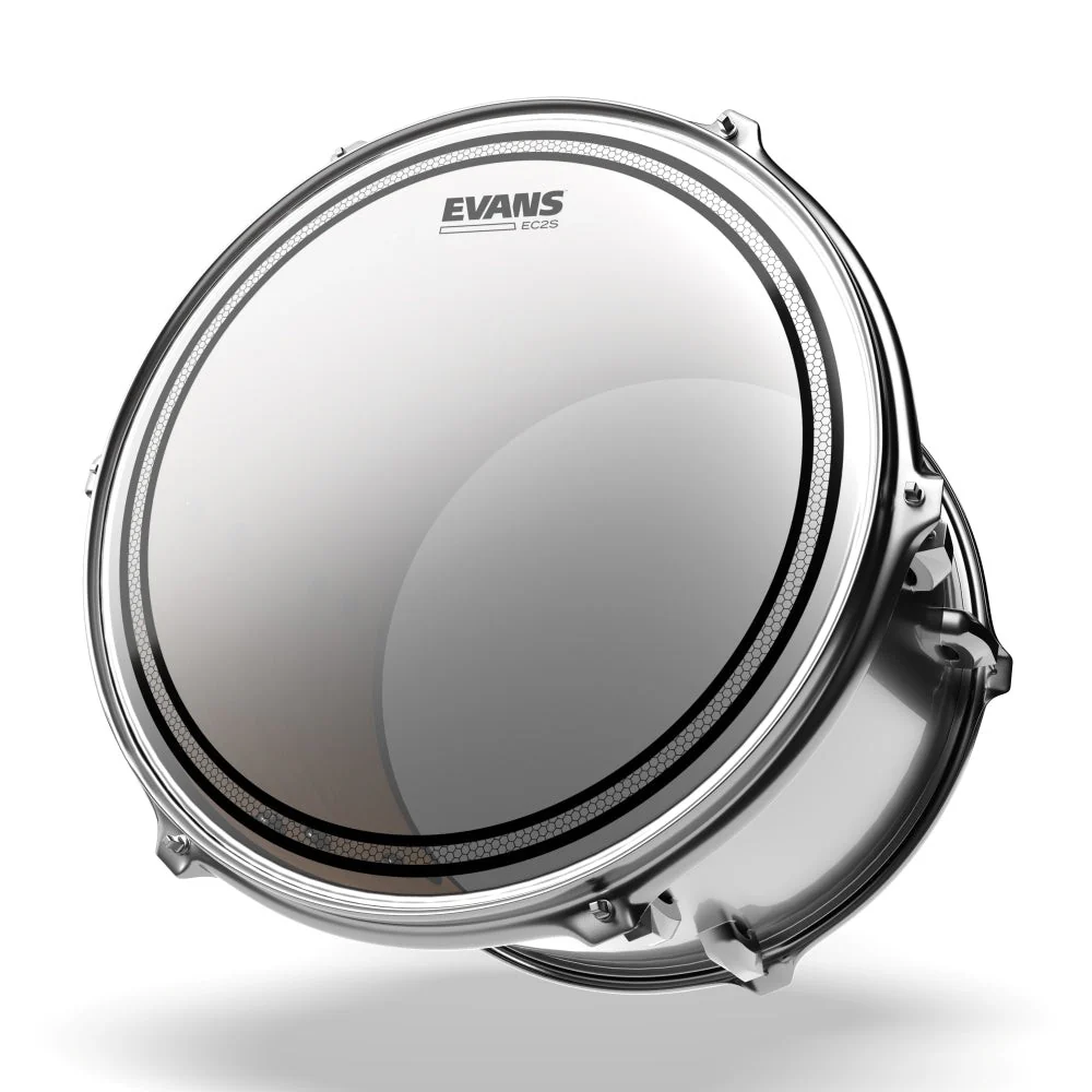 Evans Drumheads - EC2S Clear Fusion Pack (10", 12", 14") with 14" HD Dry Snare Batter - Image 2