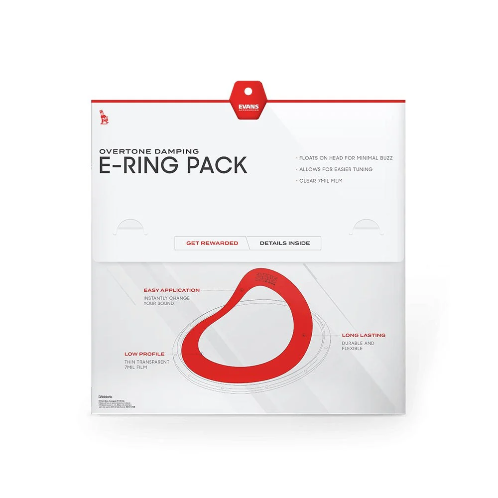 Evans - E-Ring Packs  - Rock Pack (10", 12", 16") with a 14" Snare E-Ring - ER-ROCK - Image 3