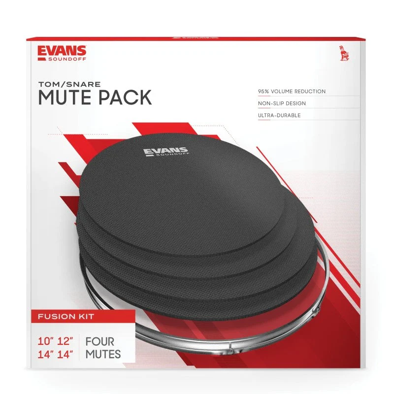 Evans - SoundOff by Drum Mute Pack, Fusion (10,12,14,14)   SO-0244 - Image 2