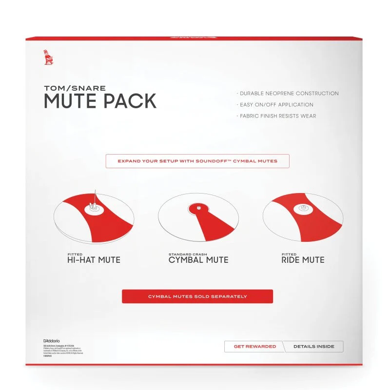 Evans - SoundOff by Drum Mute Pack, Fusion (10,12,14,14)   SO-0244 - Image 3