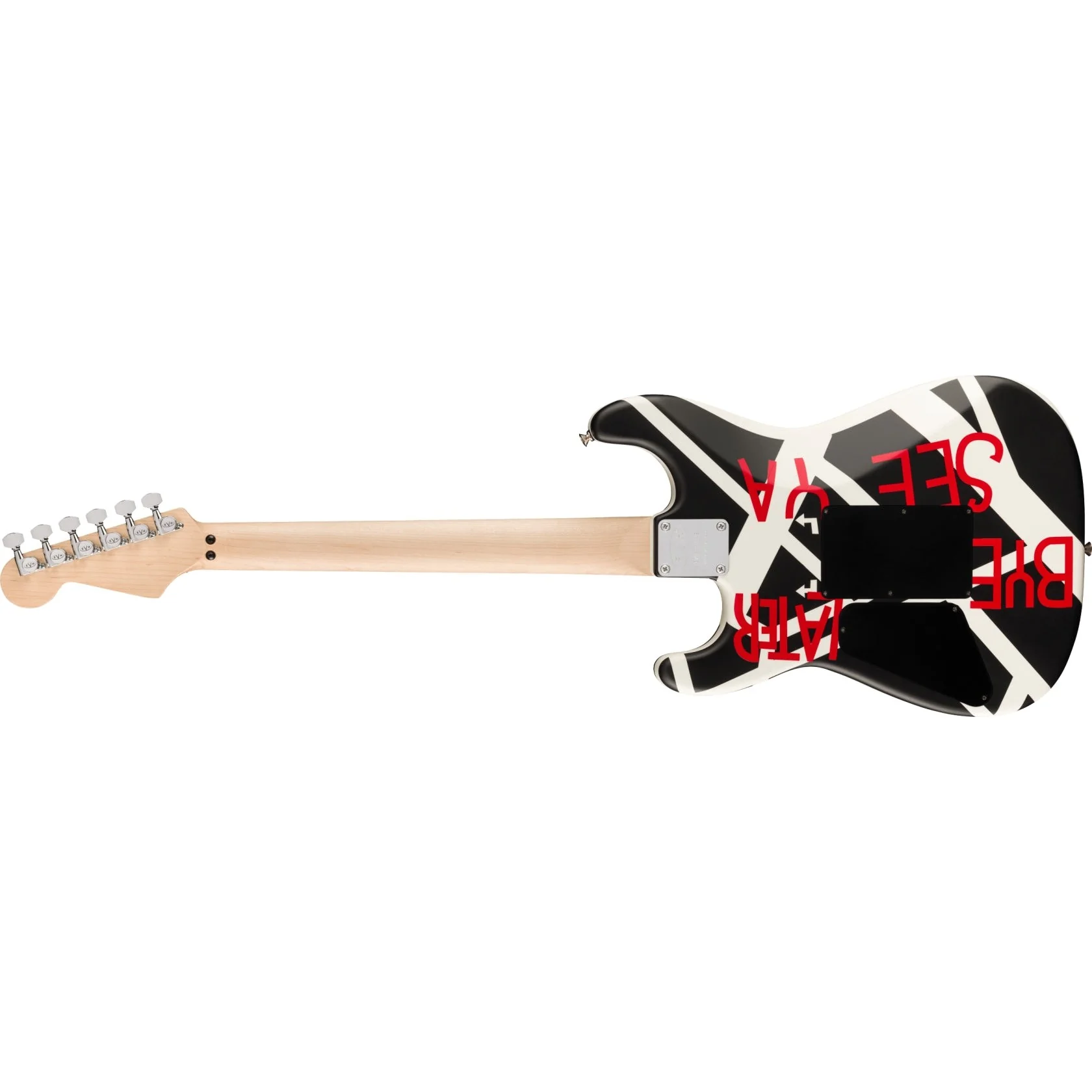 EVH - EVH® Striped Series Circles -  Maple Fingerboard -  White and Black  - 510-7902-386 - Image 2