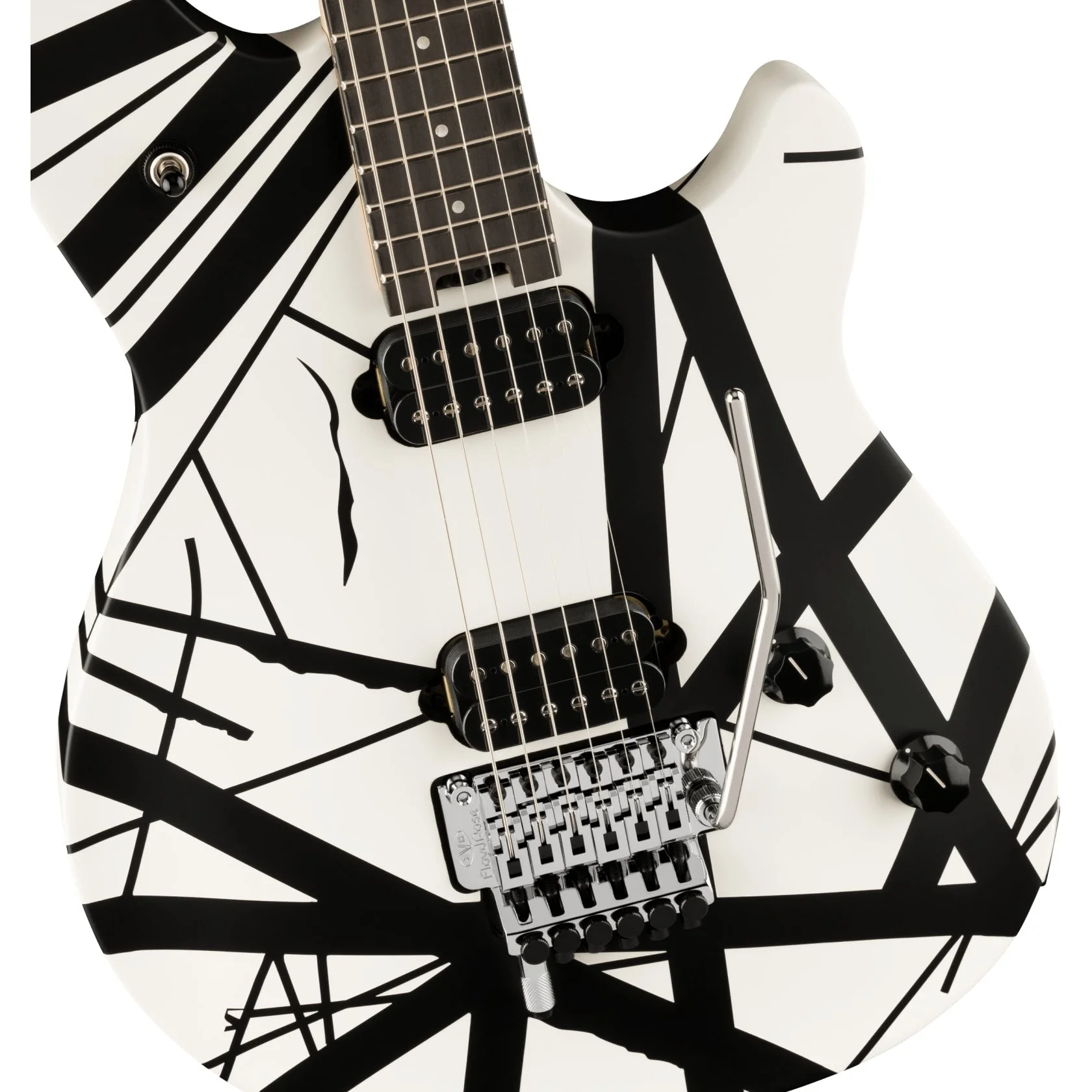 EVH - Wolfgang® Special Striped Series -  Ebony Fingerboard -  Black and White  - 510-7702-317 - Image 4