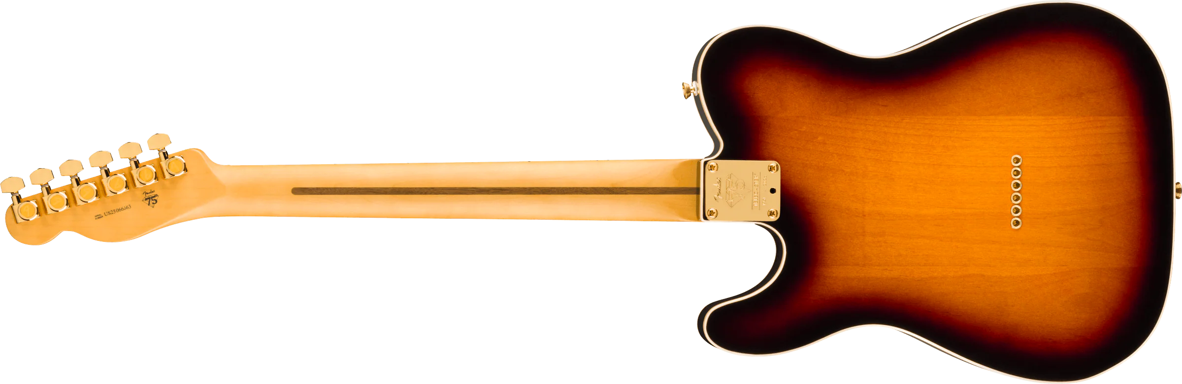 Fender - 75th Anniversary American Professional Custom TelecasterĀ® - Maple Fingerboard - 2-Color Sunburst - 017-1022-703 - Image 2