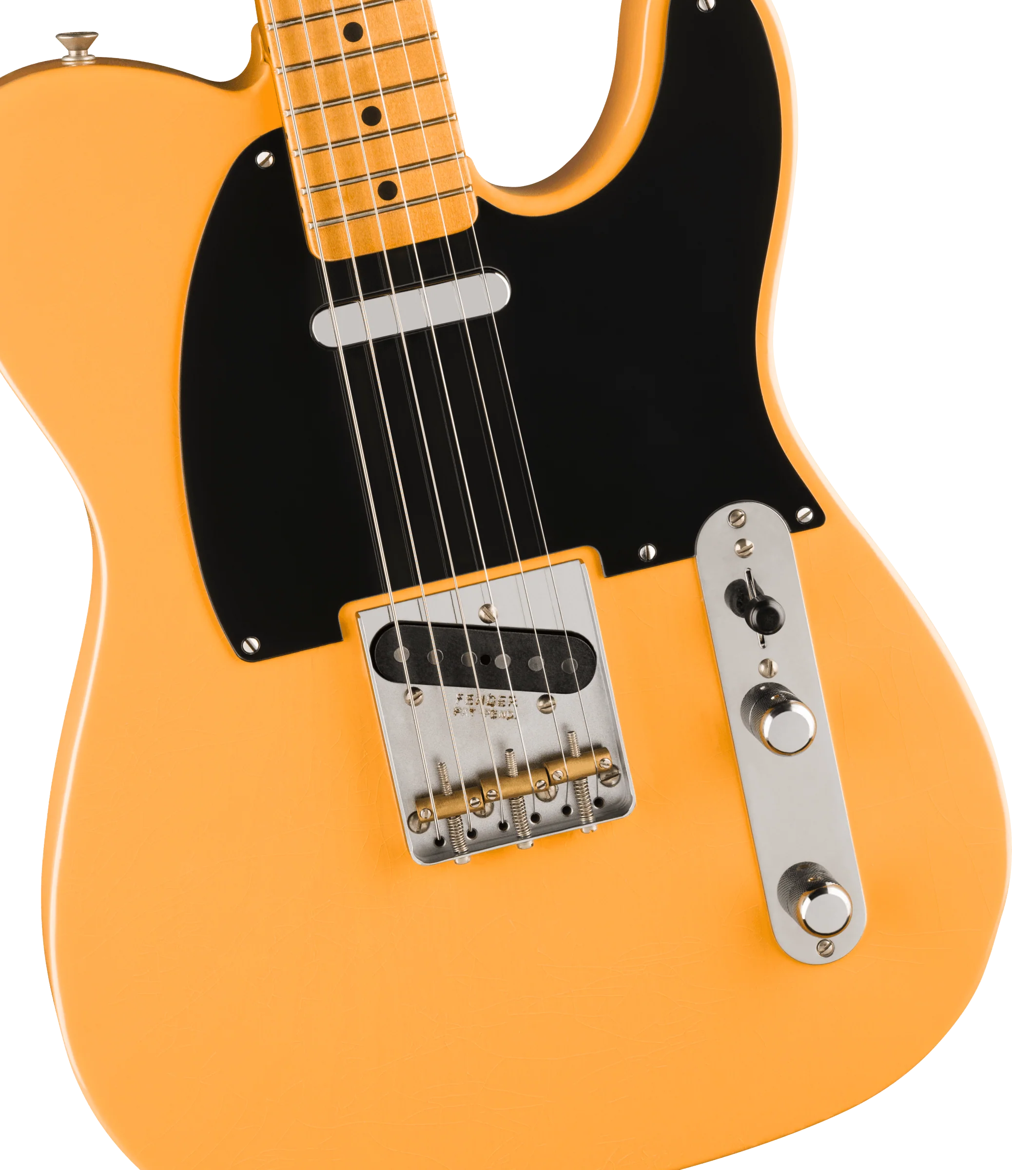 Fender - 75th Anniversary Vintera® Road Worn® 1951 Telecaster® - Maple Fingerboard - Butterscotch Blonde - 014-0122-750 - Image 3