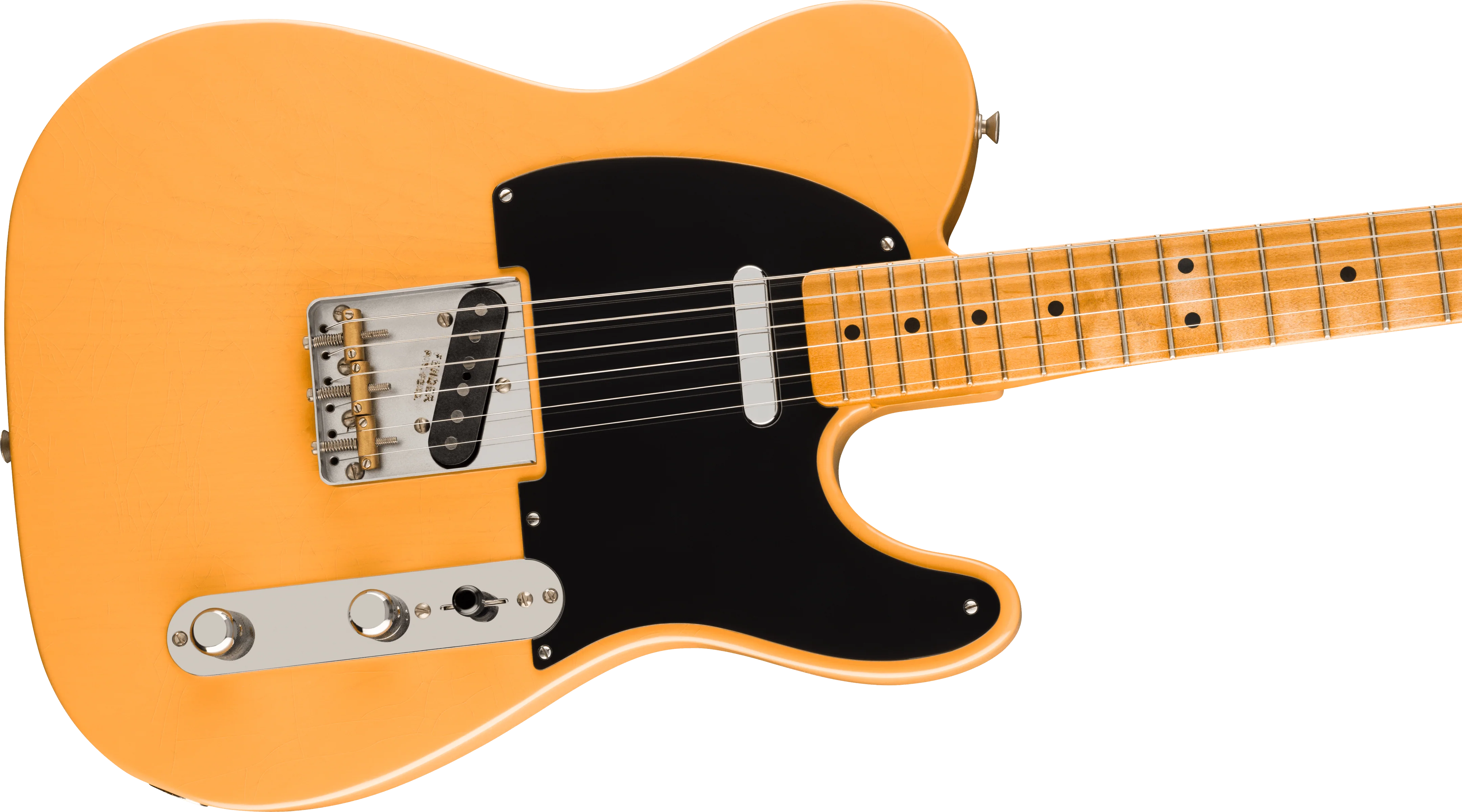 Fender - 75th Anniversary Vintera® Road Worn® 1951 Telecaster® - Maple Fingerboard - Butterscotch Blonde - 014-0122-750 - Image 4