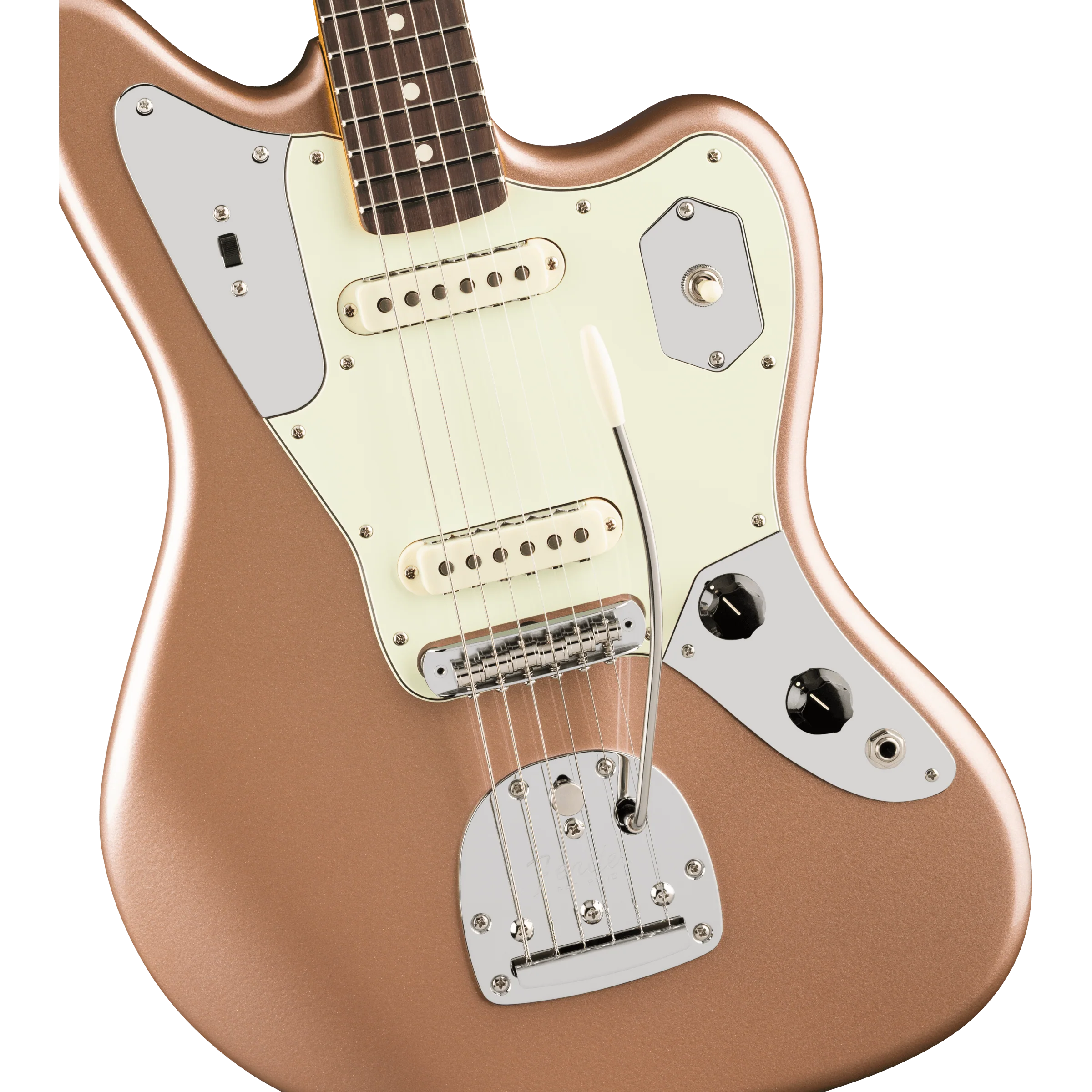 Fender - American Professional Classic Jaguar® - Rosewood Fingerboard - Faded Firemist Gold - 011-4990-384 - Image 3