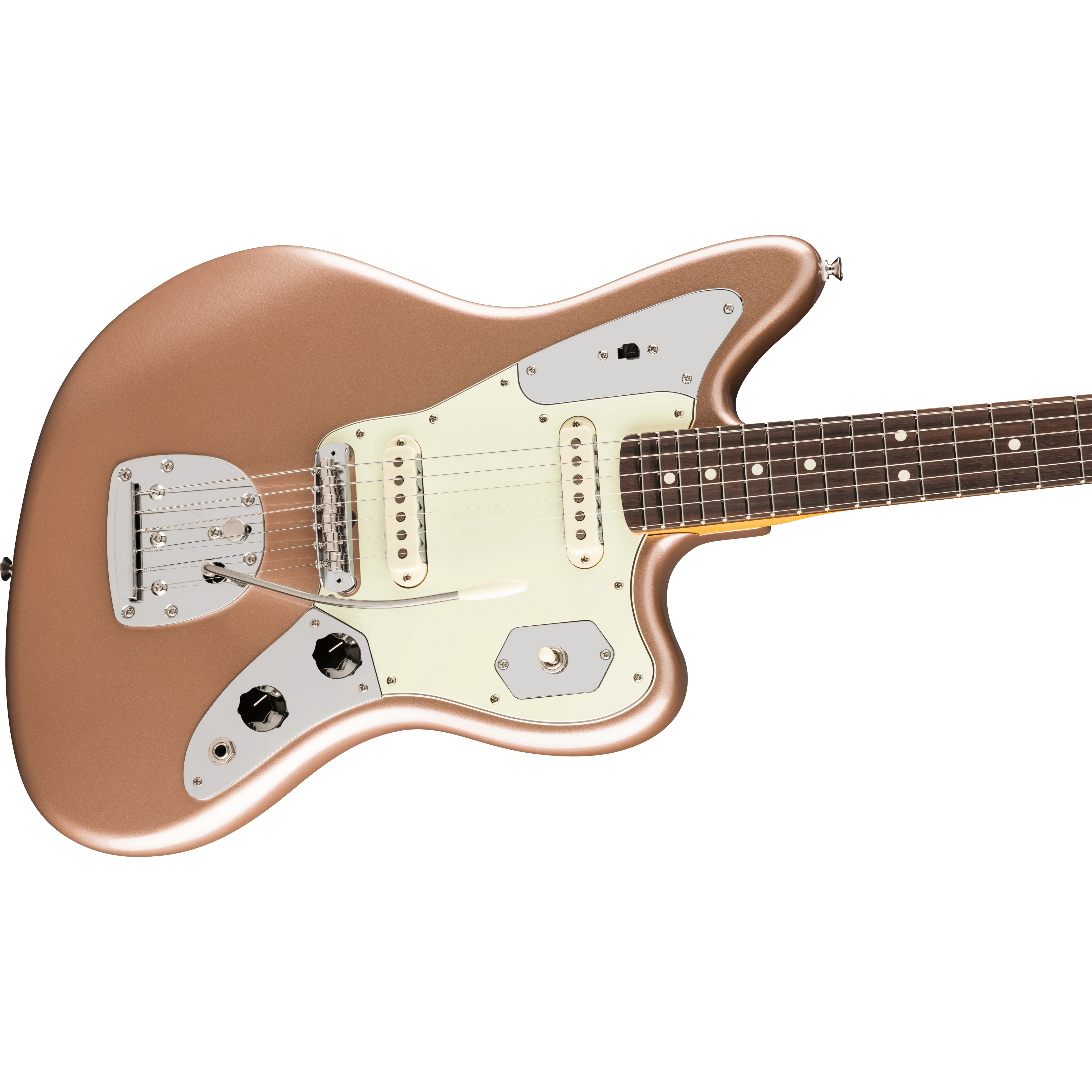 Fender - American Professional Classic Jaguar® - Rosewood Fingerboard - Faded Firemist Gold - 011-4990-384 - Image 4