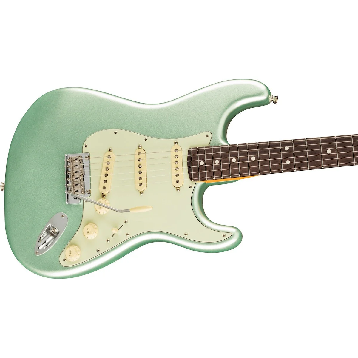 Fender - American Professional II StratocasterĀ® Rosewood Fingerboard Mystic Surf Green ā 0113900718 - Image 3