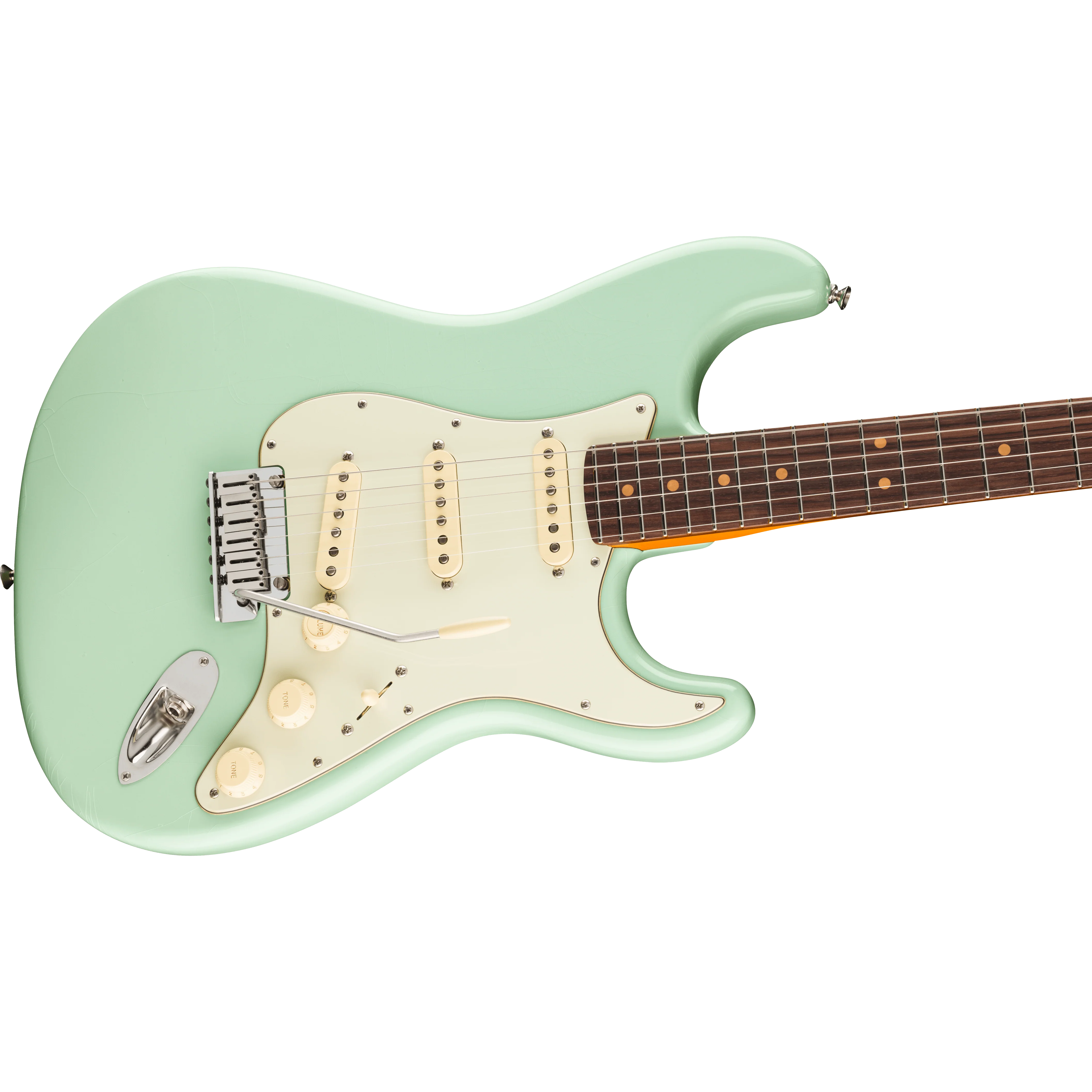 Fender - American Ultra Luxe Vintage '60s StratocasterĀ® - Rosewood Fingerboard - Surf Green - 011-8220-857 - Image 4