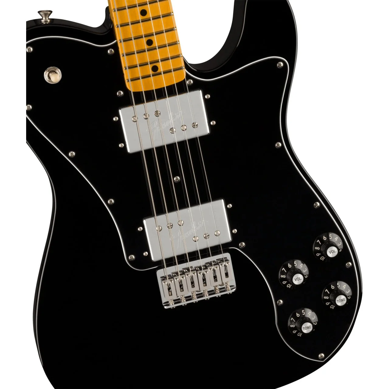 Fender - American Vintage II 1975 Telecaster® Deluxe - Maple Fingerboard - Black  - 011-0332-806 - Image 4