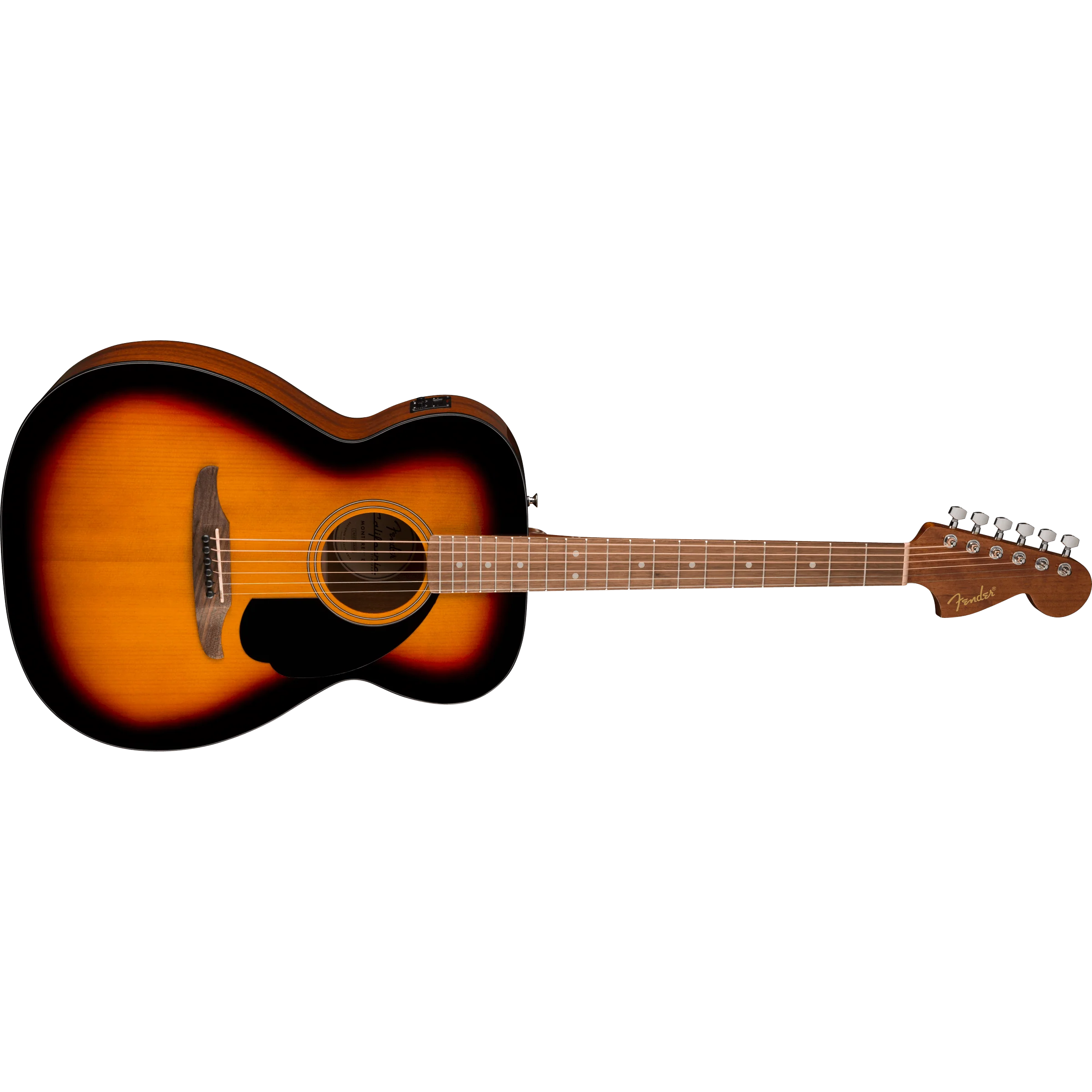 Fender - California Standard Monterey™ E - Spruce Top - Black Pickguard - 3-Color Sunburst - Image 3