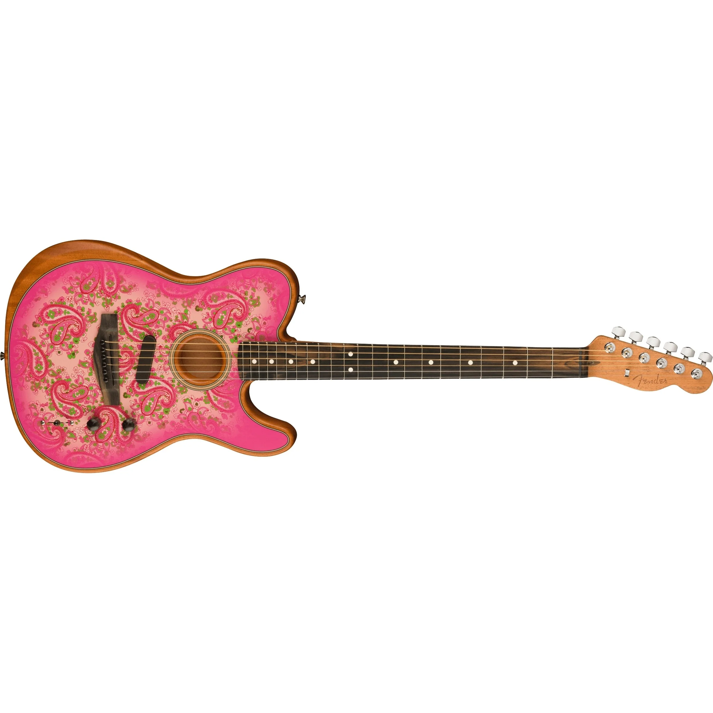 Fender - FSR American Acoustasonic® Telecaster® - Pink Paisley 097-2013-211 - Image 3