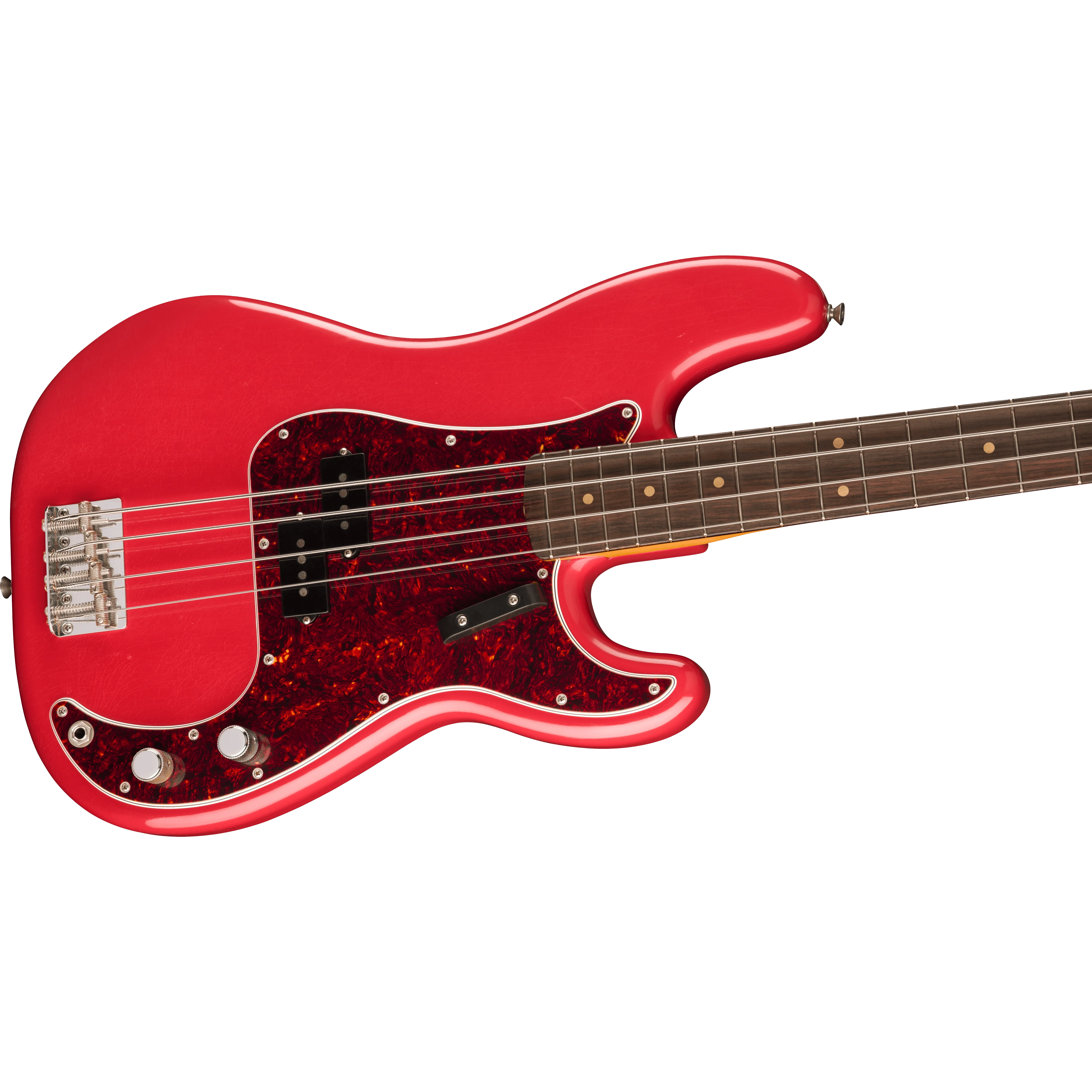 Fender - Limited Edition Limited Edition Vintera® II Road Worn® '60s Precision Bass® - Rosewood Fingerboard - Fiesta Red - 014-9090-340 - Image 4