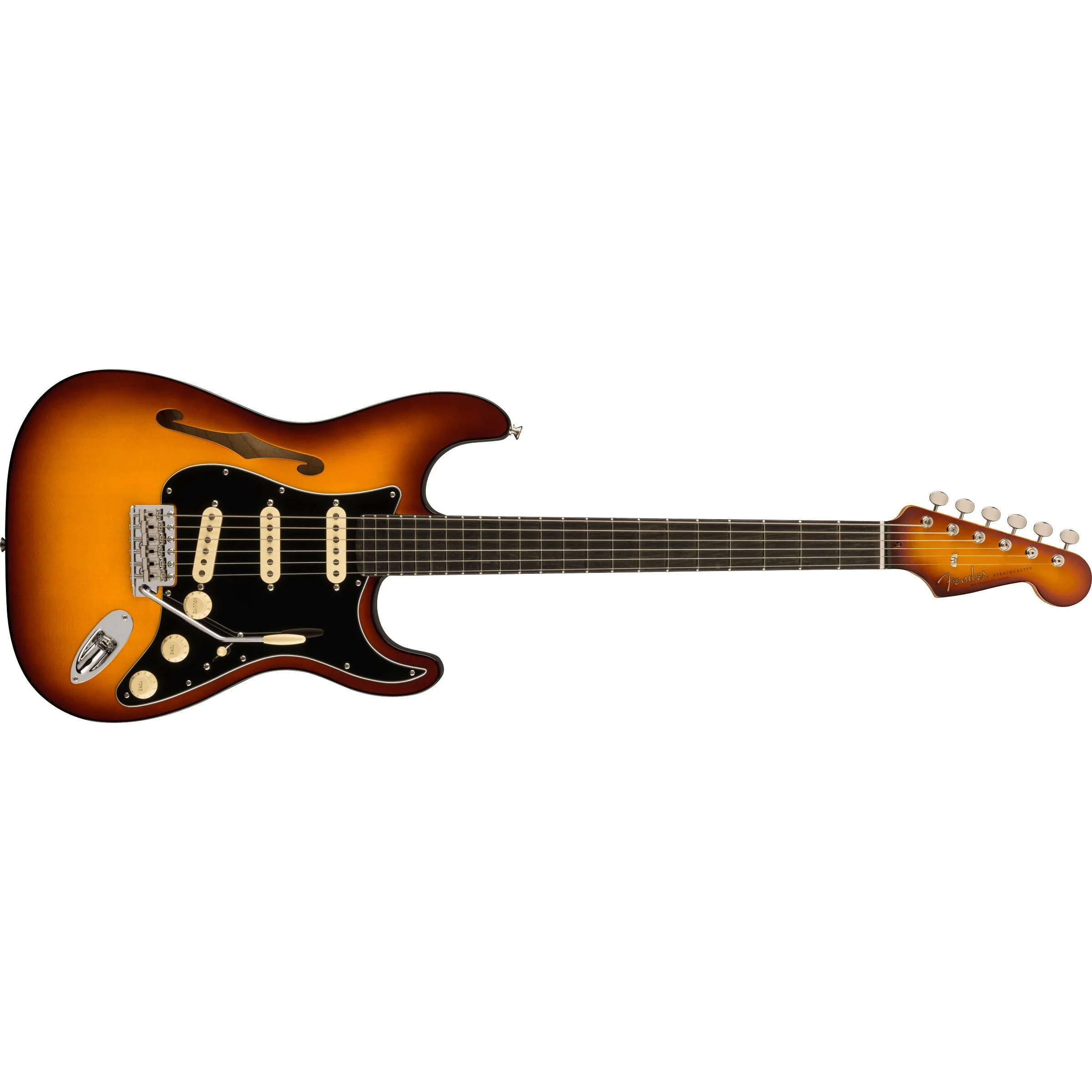 Fender - Limited Edition Suona StratocasterĀ® Thinline - Ebony Fingerboard - Violin Burst 017-0271-830