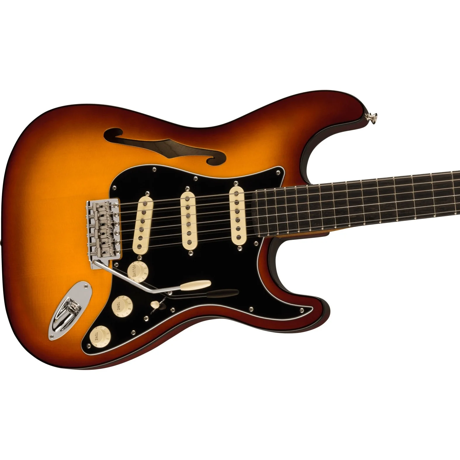 Fender - Limited Edition Suona StratocasterĀ® Thinline - Ebony Fingerboard - Violin Burst 017-0271-830 - Image 3