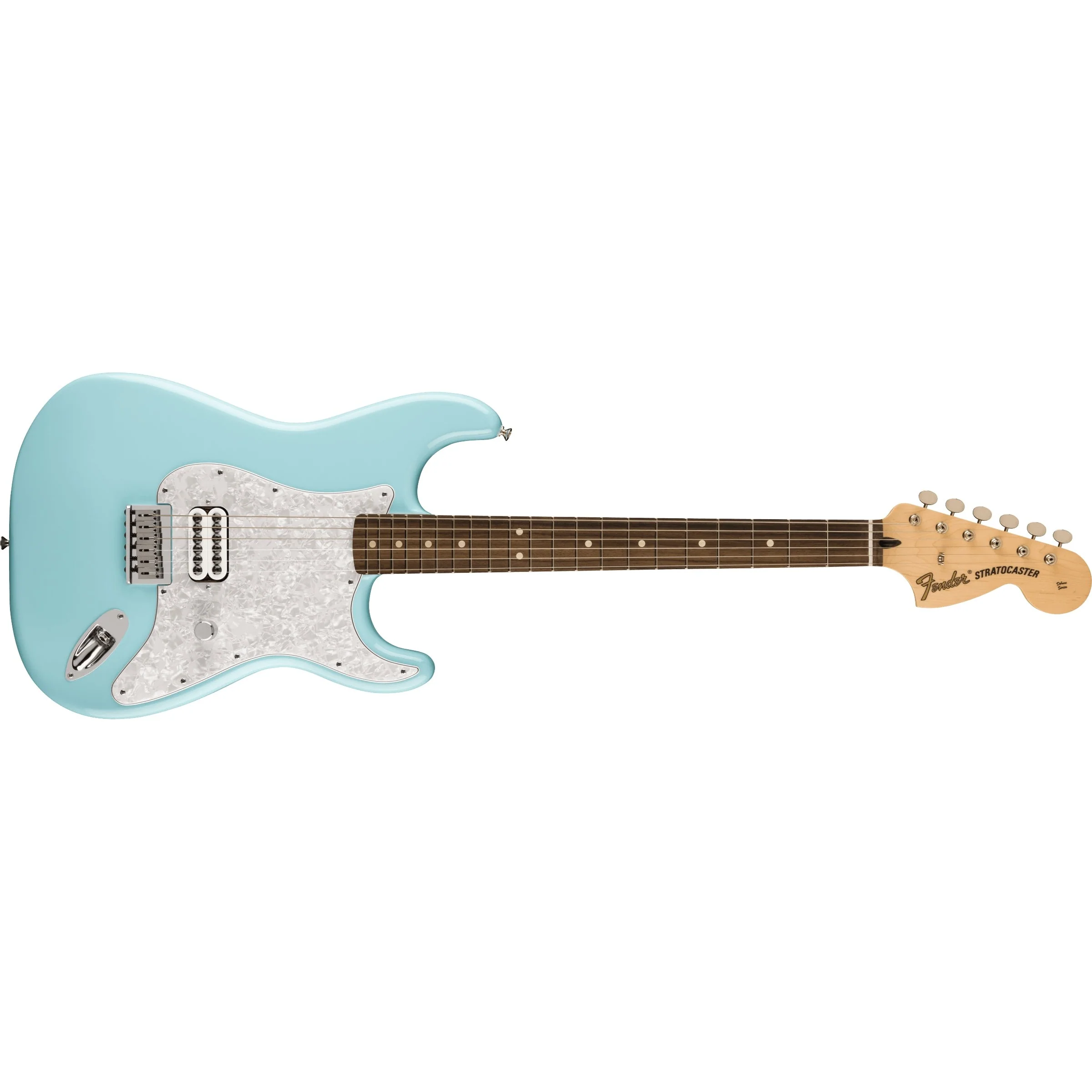 Fender - Limited Edition Tom DeLonge StratocasterĀ® - Rosewood Fingerboard - Daphne Blue 014-8020-304