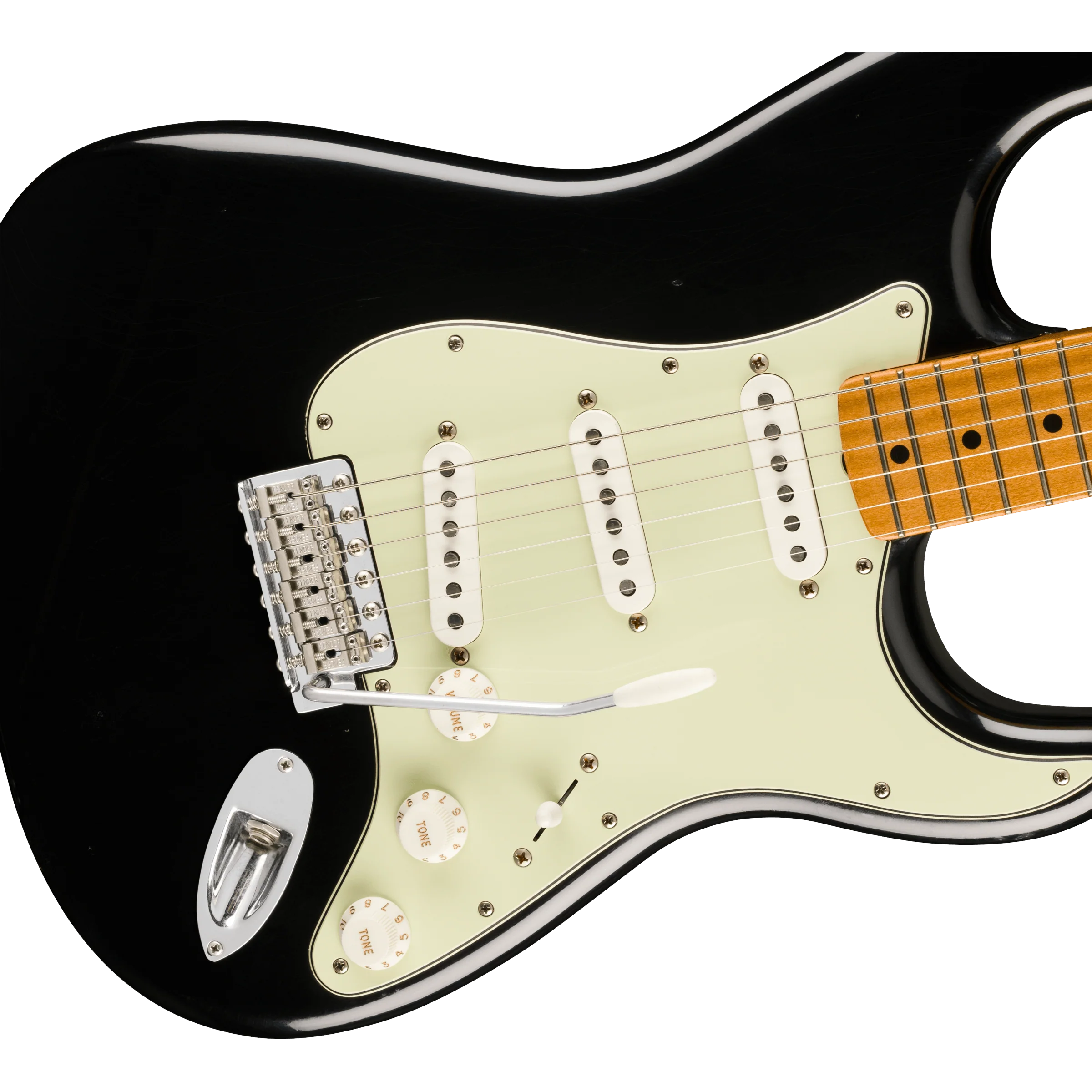 Fender - Limited Edition Vintera® II Road Worn® '60s Stratocaster® - Maple Fingerboard - Black - 014-8082-306 - Image 3