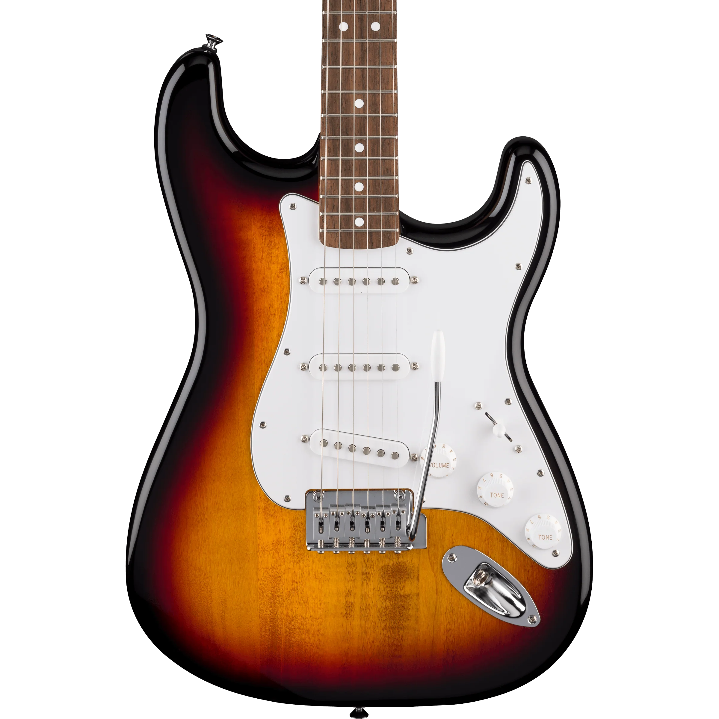 Fender - Standard Stratocaster® - Laurel Fingerboard - White Pickguard - 3-Color Sunburst - 026-6240-500 - Image 3