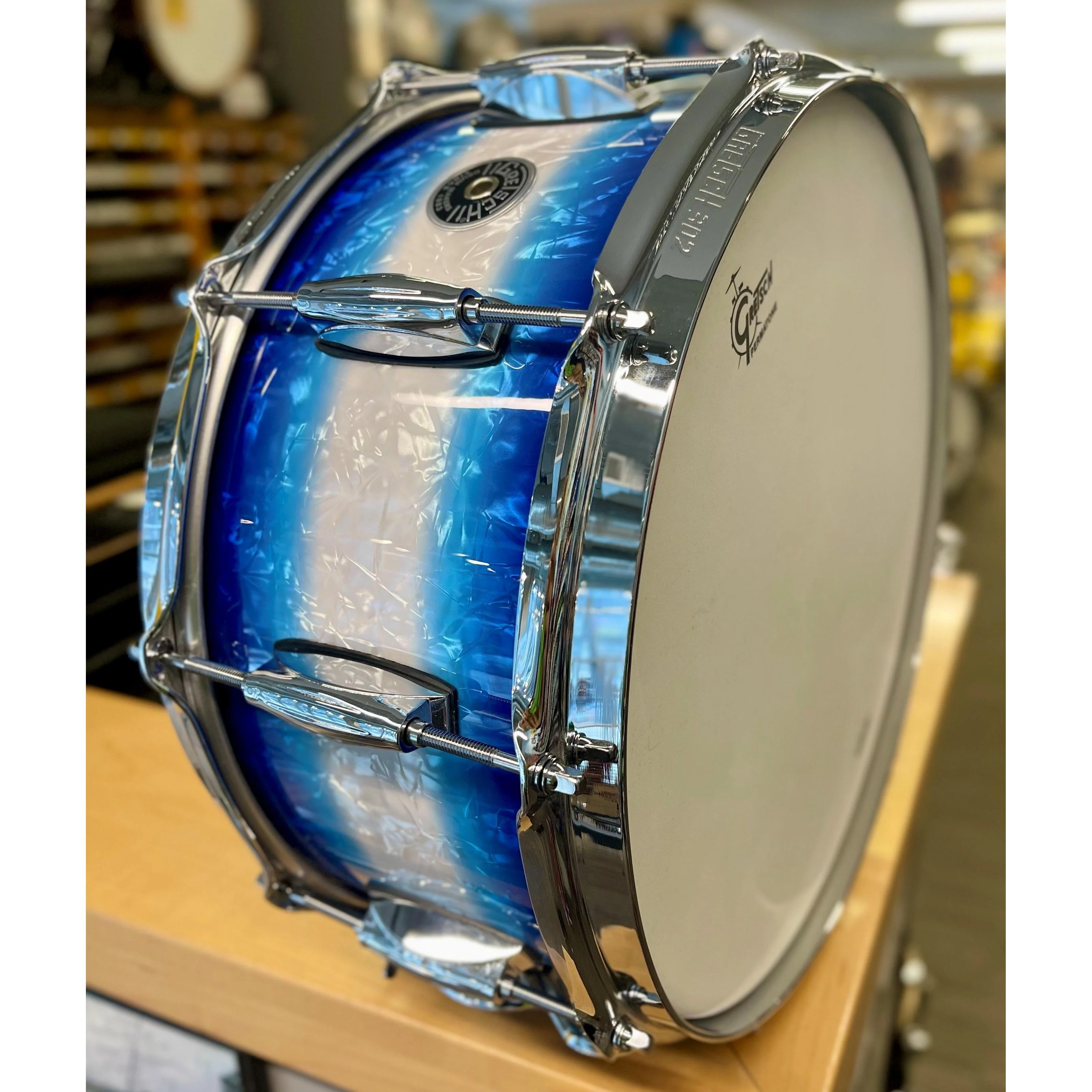 Gretsch - Brooklyn Snare 6.5x14 Blue Burst Pearl - Image 4