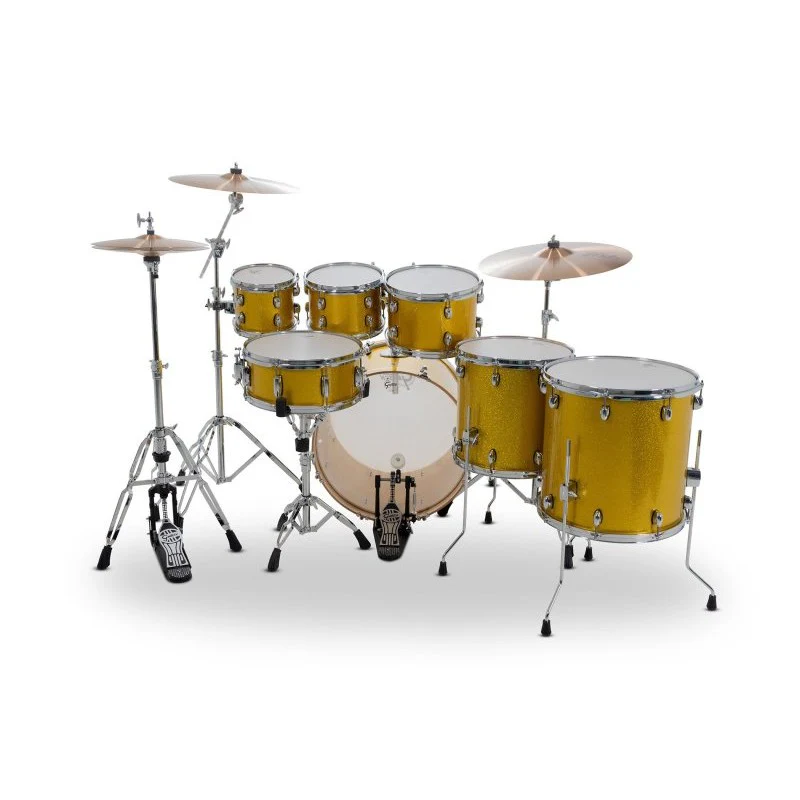Gretsch - Catalina Maple CM2 7-Piece Drum Shell Pack - Lemon Sparkle - CM2-E627-LS - Image 3