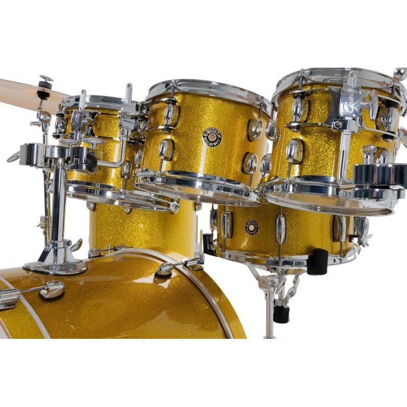 Gretsch - Catalina Maple CM2 7-Piece Drum Shell Pack - Lemon Sparkle - CM2-E627-LS - Image 5